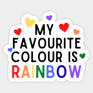 My Favorite color is Rainbow Sticker